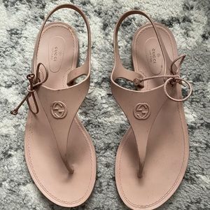 Gucci rubber sandals!